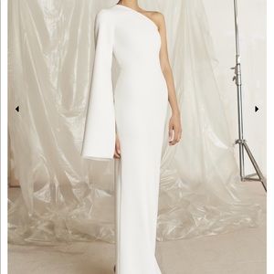 Solace London Ysabel maxi dress winter white
